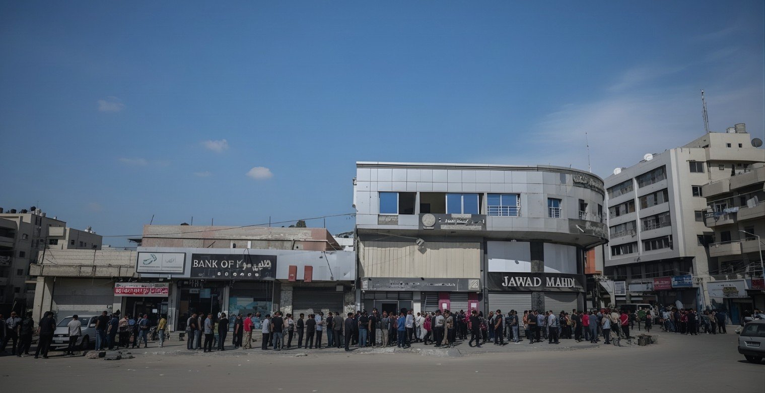 تذكرة الدخول للبنك: إما الدفع أو المبيت على الرصيف