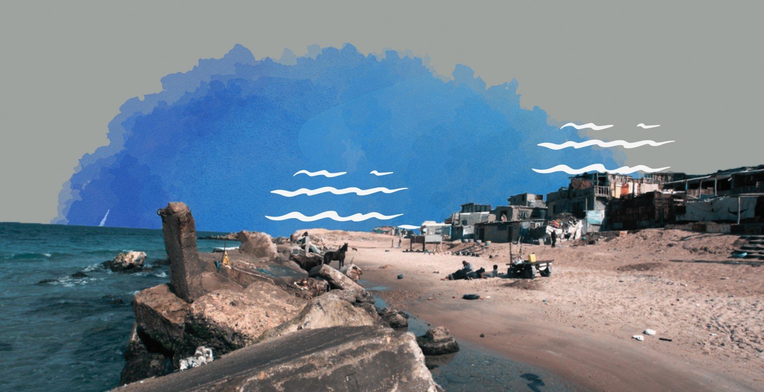 تآكل الشاطئ يُهدد بغرق بؤر سكنية في شتاءِ غزة
