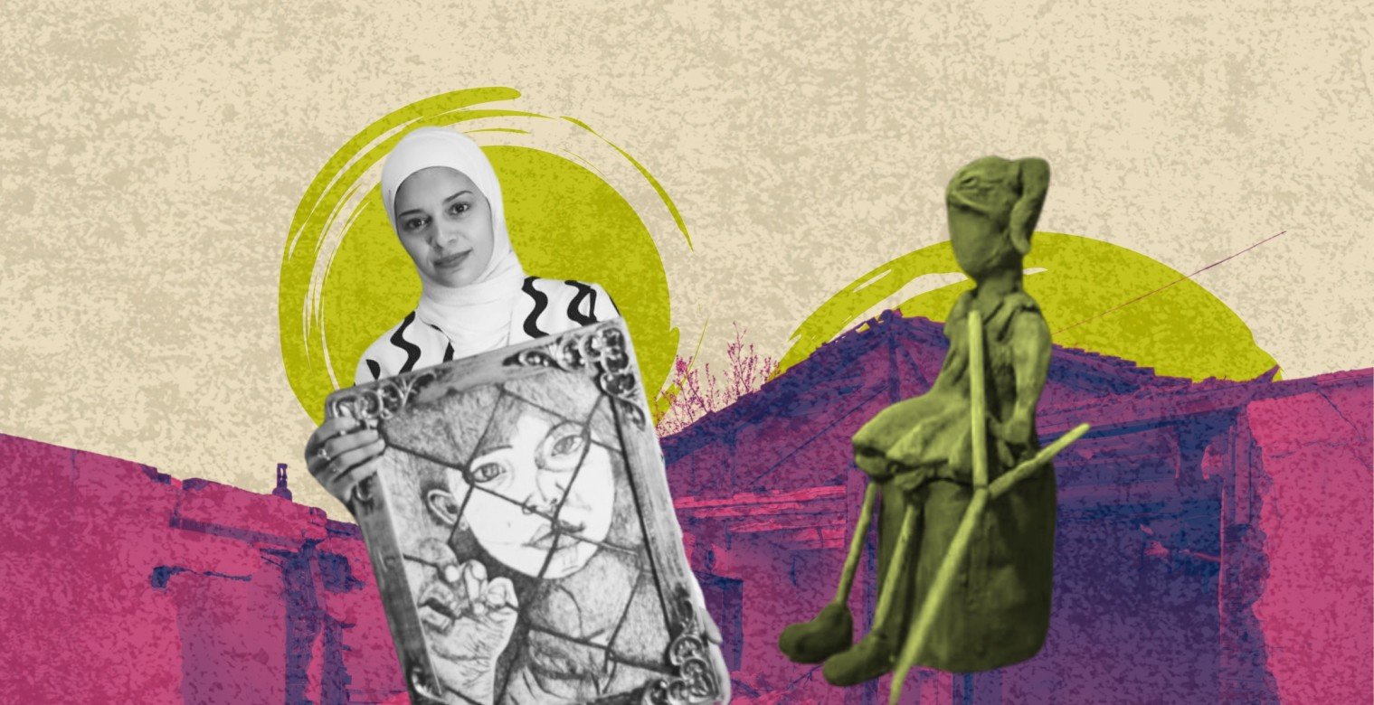 حكاية فنانة غزّية تشكل الألم بالطين