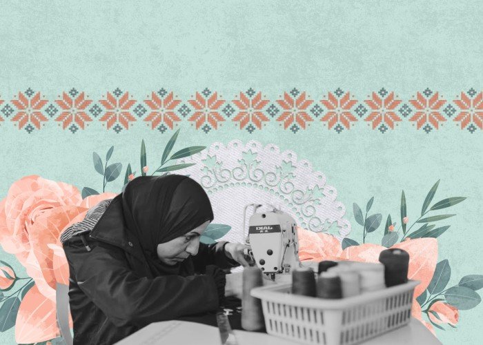 بنجاة آلة وحيدة: ولاء تستأنف صناعة الأزياء 