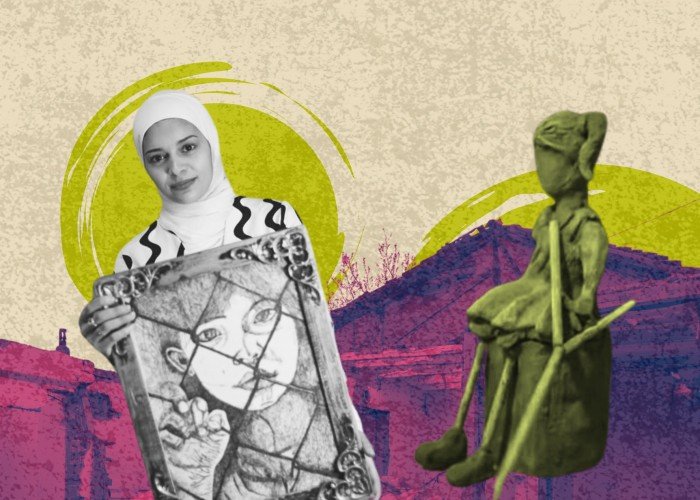 حكاية فنانة غزّية تشكل الألم بالطين