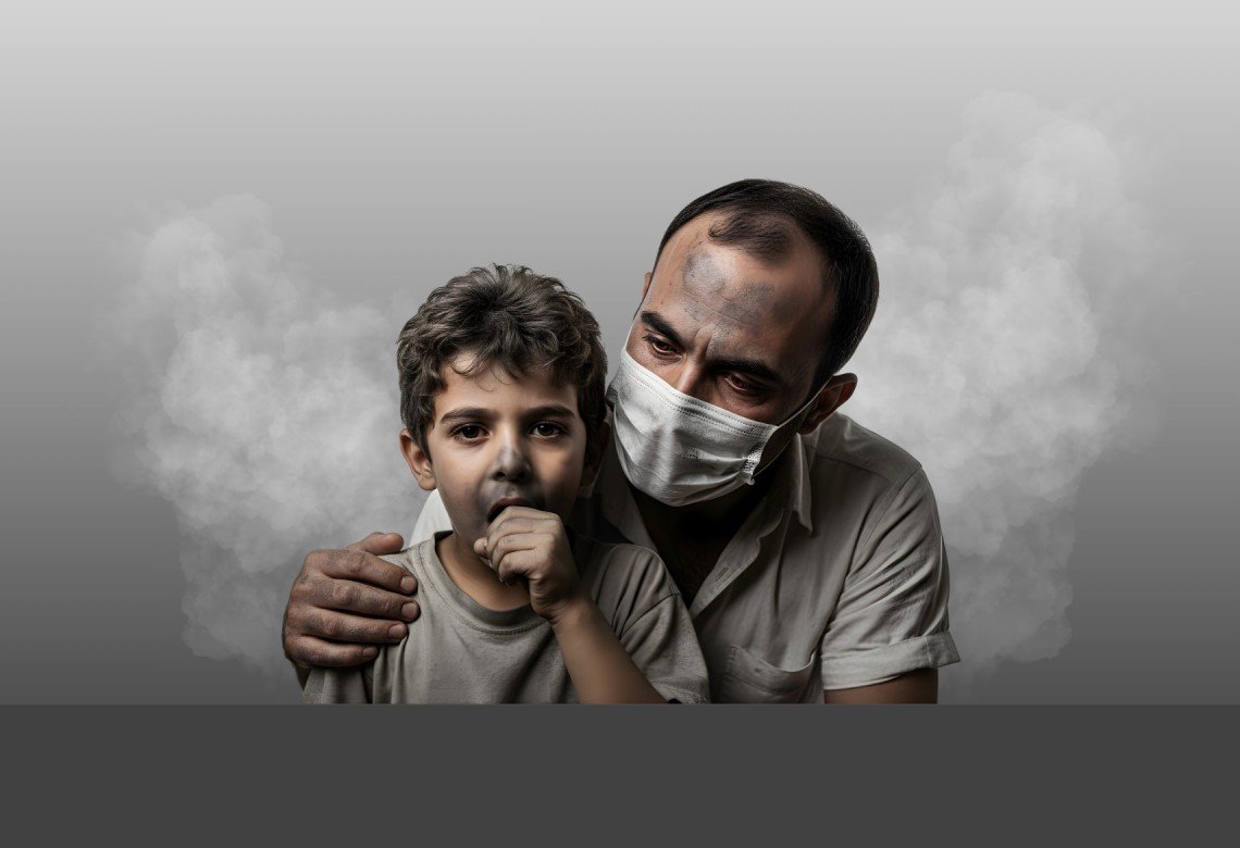 غزة: هواء الحرب السام يخنق مليوني إنسان