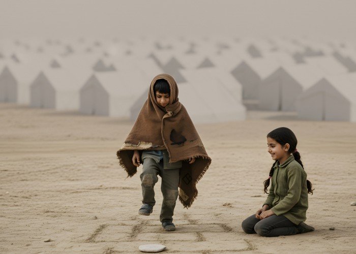 غزة: الخيام تتمدد ومساحات لعب الأطفال تختفي