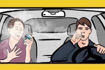 تدخين السائقين يُهدد صحة الركاب في غزة